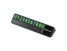 Tellur Basic Temporary car parking telefón number card plastic black
