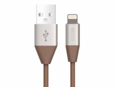 Orsen S31 Lightning Cable 2.1A 1.2m hnedá