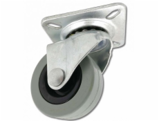 Kolo nábytkové 50 mm otočné šedé (nosnost 30 kg)