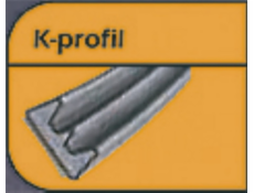 Tesnenie K100H 9x4mm hnedé