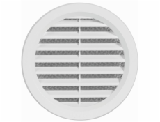 Mriežka vetracia 100 mm plast biela so sieťovinou