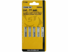 List pílky priamočiare T úchyt 5 ks na kov, nerez, plech