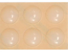 Tlumič nárazu 19 mm silikon 6 ks samolepící