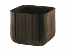 Kvetináč Cube Planter hnedý 29,5x29,5 cm