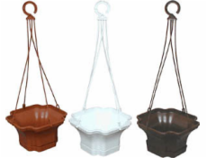 Kvetináč hnedý plast