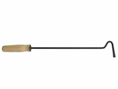 Háčik krbový pohrabáč 60 cm s drevenou rukoväťou