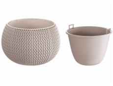 Kvetináč SPLOFY s vkladom 3,9 l/29 cm mocca