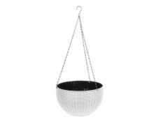 Kvetináč závesný 26x16 cm GDA MODERN biely