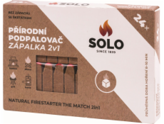 Podpaľovač prírodná zápalka 24 ks 2v1 SOLO