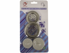  Lapač nečistôt 2 ks 7 cm/6 cm nerez + zátka do drezu 2 ks 5,5