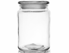 Dóza 0,75 l s vekom guľatá sklo