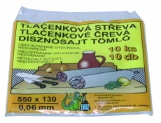 Vrecko črevo na tlačenku 550x130 mm-10 ks