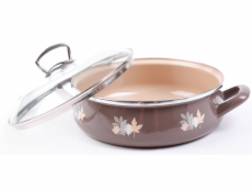 Rajnica smalt 24 cm/3,4 ls pokrievkou elegant LÍSTKY