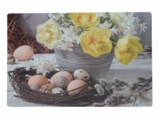 Prostírání velikonoční květy