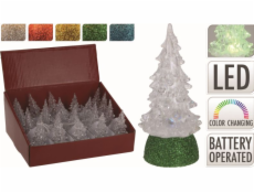 Stromček vianočný 10 cm s LED osvetlením mix druhov