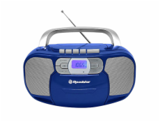 Radiomagnetofon Roadstar, RCR-4635UMPBL, PLL FM, CD MP3, USB, AUX in, modrá