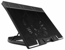 Zalman chladič notebooku ZM-NS3000 / pro notebooky do 17  / naklápěcí / USB Hub / USB / černý