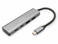 DIGITUS USB-C 4 Port HUB, 2x USB A + 2x USB-C