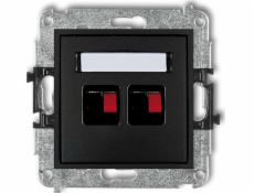 Karlik mini reproduktorový zásuvka Double Black Mat 12mgg-2