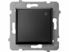 Ospel Aria Button /svetlo/ čierna metalíza (LP-5U/m/33)
