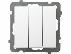 Ospel Triple switch AS 10AX 250V biely (LP-13G/m/00)