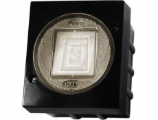 Ospel Single Lambda spínač hermetický IP44 čierny (LNH-1LC/25)