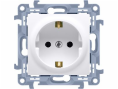 Kontaktní simon s jediným zásuvcem Simon 10 UZIEMIEMIE SCHUKO 16A WHITE (CGSZ1.01/11)