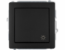 Tlačítko Karlik Deco / Light / Black Mat (12DWP-5)
