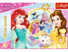Trefl Puzzle Glitter Shiny Princessess Disney Bella a Arielka 100 14819 Trefl Puzzle Glitter Shiny Princessess Disney Bella a Arielka 100 14819