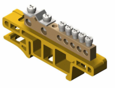 Elektro-Plast Svorkovnica pre 7-stopovú koľajnicu žltá TH35 LZ-7/Ż (0920-01)