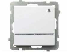 Ospel Cross switch Sonata 16AX IP20 s bielym podsvietením (LP-4RS/m/00)