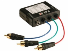 AV Lindy Signal Transwear System, 3 x RCA + koaxiální 1 x RCA - RJ -45 (32525) převodník