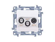 KONTAKTY-SIMON SAT-SAT-RTV ALTV Satelity Double 1dB White (CASK2.01/11)