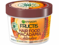 Garnier fructis vlasy jídlo makadamie vyhlazování suché a nedisciplinované vlasy masky 390 ml