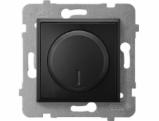 Ospel ARIA Univerzálny stmievač pre žiarovky, halogénové a LED záťaže, čierna metalíza LP-8UL2/m/33