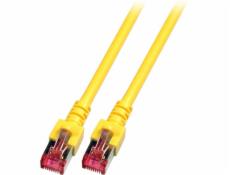 EFB Patchcord, Cat.6, S/FTP, PIMF, žlutá, 0,5 m (K5511.0.5)