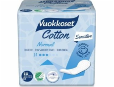 Vuokkoset Vuokkoset, bavlna, sanitární vložky bez křídel normální citlivé, 14 ks.