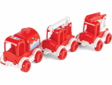 Set 3 autá Kid Cars Fire Brigade