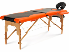 Dvojdielna masážna posteľ Bodyfit, dvojfarebná, čierna a oranžová (1041)