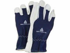 Delta Plus Goat Skin Gloves Dorsální strana s bílou a modrý dres Velikost 9 CT402BL09