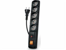 ACAR F5 Power Strip 5 hnízda 3 m černá rovná zástrčka (W0101)