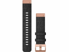 QuickFit 20 Material Belt (černá / růžová burz přezky) (010-12874-00)