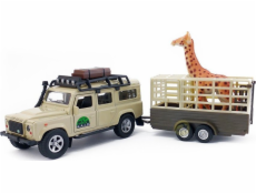Hipo Land Rover s přívěsem a žirafou v HIPO