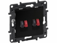 Legrand Legrand Nilee Krok 863586 Dvojitý černý reproduktor