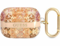 Ochranné puzdro Guess Paisley Strap Collection pre AirPods Pre zlaté