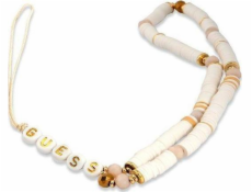 Guess Pútko na Telefón Heishi White Guess phone charm je štýlový, praktický a skvelý doplnok k vášmu púzdru na telefón. Môžete si ho zavesiť na zápästie, aby ste zabránili náhodnému pádu telefónu.
