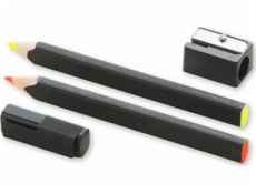 Moleskine sada 2 tužek/moleskine zvýrazňovačů vyrobených z Linden Tree s teplotou, oranžovou/žlutou Moleskine sada 2 tužek/moleskine zvýrazňovačů vyrobených z Linden Tree s teplotou, oranžovou/žlutou