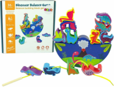 Dřevěné arkádové puzzle dinosaurs bloky