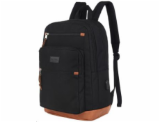 CANYON BPS-5 batoh pro 15.6  ntb, 45 x 31 x 16cm, 22L, USB-A, 3+4 kapsy + 1 na láhev, 2 přepážky, dešti odolný, černý