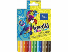 Tetis tetiski pastelky Round Jumbo 12 Kol